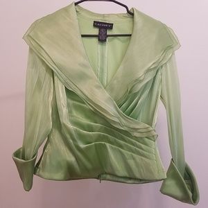 SOLD NWT Cachet Women's Lime Green Jacket Size 6